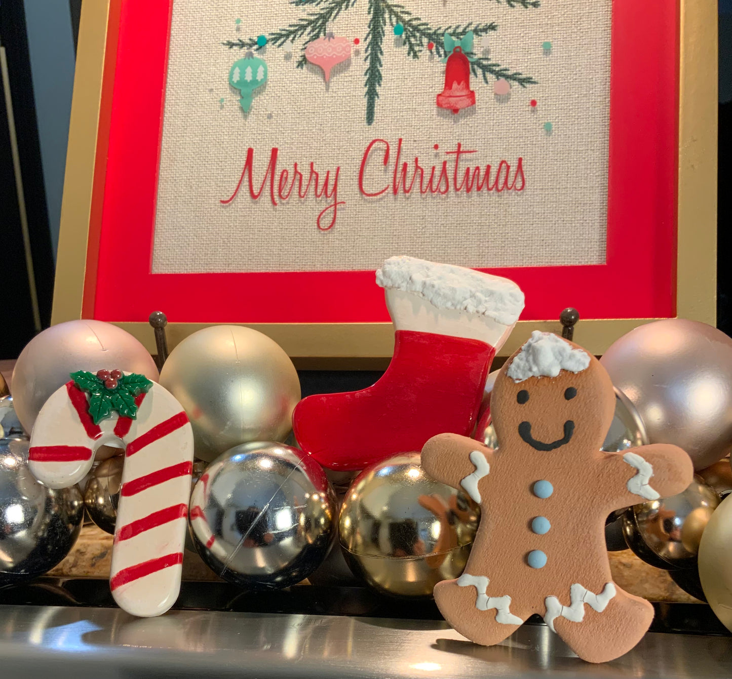 Handmade Holiday Magnets