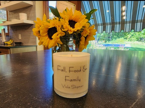 Fall Food and Family Candle